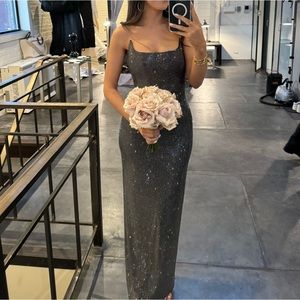 Giuseppe Di Morabito Embellished Bustier Mesh Gown